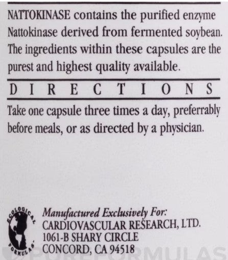 Nattokinase  50 mg, 1,000 FU - 90 capsules