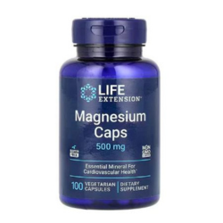 Magnesium Caps, 500 mg - 100 Vegetarian Capsules