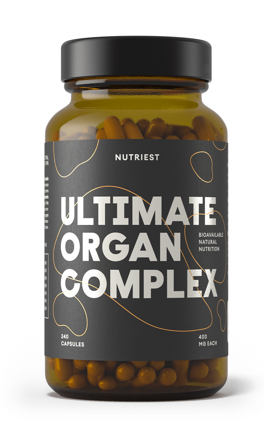 Grass-Fed Desiccated Beef Ultimate Organ Complex (Liver, Kidney, Heart, Spleen, Thymus) -  240 capsules