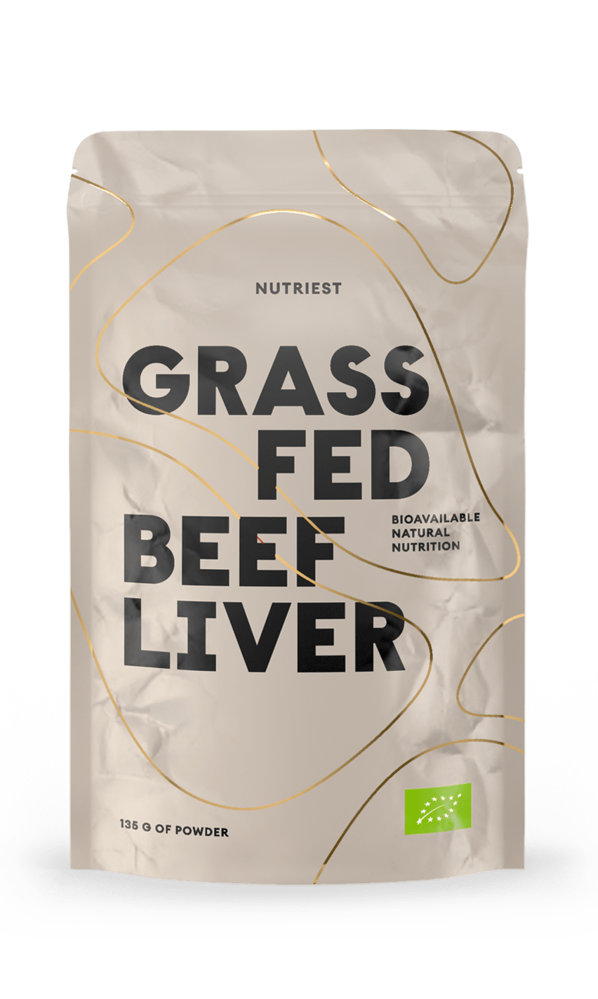 Grass-Fed Desiccated Beef Liver  - 240 capsules / 135 gr powder pack