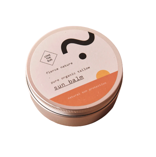 Pure organic tallow sun balm with zinc oxide - 100gr