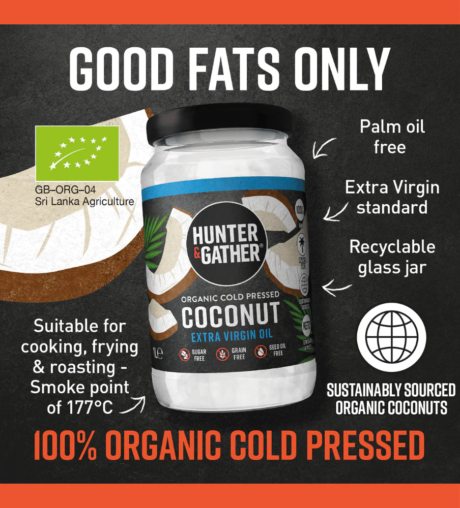 Organic Extra Virgin Coconut Oil  - 1 L