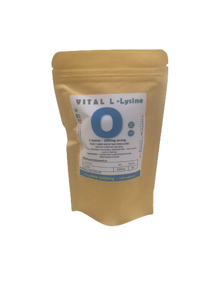 Vital L-Lysine 500mg strength 90 capsules / 1000mg strength - 100 tablets