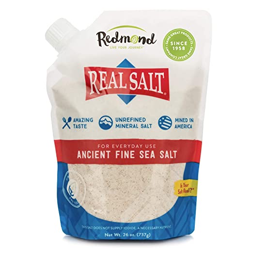 Redmond real sea salt  26 oz ( 737 gr ) / 16 oz ( 454gr)